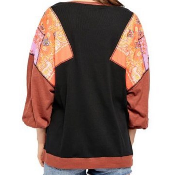 Free People women’s feelin’ it patch shirt size XS - Picture 2 of 6